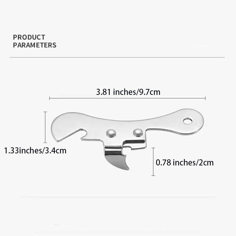 NACOLUS Can Opener Manual Stainless Steel Camping Can Opener, Portable Bottle Opener (2 Pieces)