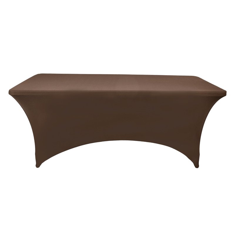 ZarzaaSik 2-Pack 8ft Spandex Table Covers for Rectangle Folding Tables - Washable Elastic Tablecloth - Ultimate Fitted Table Protector for Birthday Parties, Trade Shows, Banquet