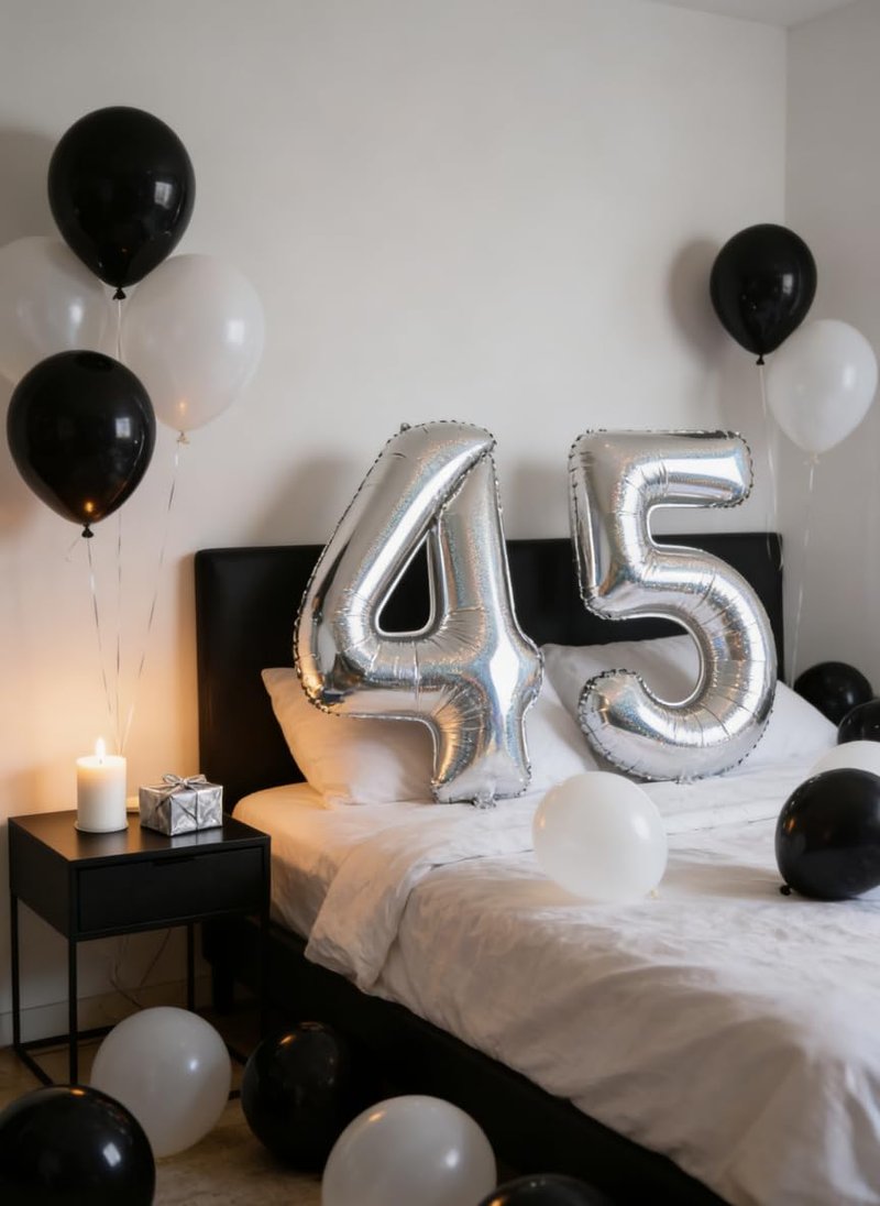 Laser Silver 4 Balloon, Number Balloons 40 Inch, 4th Birthday Decorations for Girls Four Large Numbers for Party Decor, Number 4 Balloon