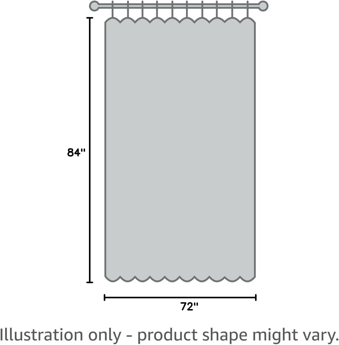 LiBa Waterproof Shower Curtain - Premium Non-Toxic PEVA with Rust-Proof Grommets | Heavy Duty White 72x84