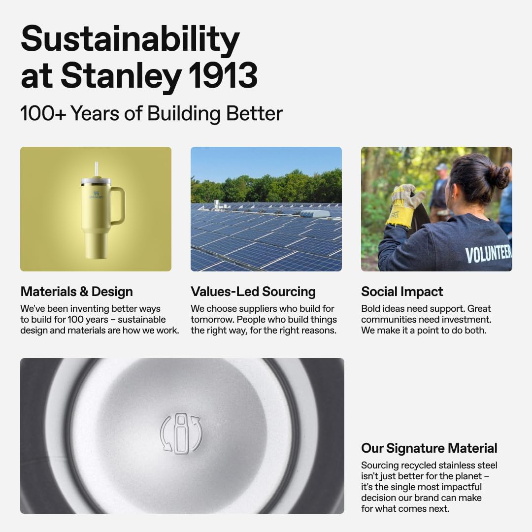 STANLEY Quencher H2.0 Tumbler - 30 oz Insulated Stainless Steel Cup with Handle & Straw | Nectarine
