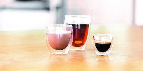 Bodum 2.5oz Pavina Double Wall High-Heat Borosilicate Glass, Set of 2, Clear