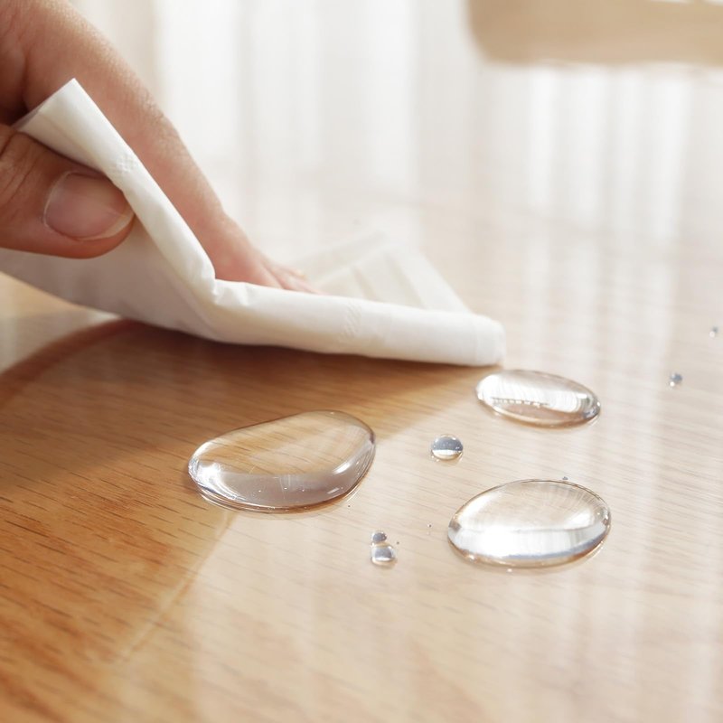 LovePads Clear Table Cover Protector, 46 x 66 Inch 2mm Thick Plastic Table Cover, Table Protector for Dining Room Table, Waterproof Dresser Cover Top for Kitchen, Coffee, Writing Desk