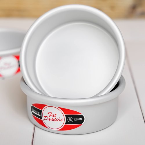 Fat Daddio's Round Cake Pan, 18 x 2 Inch, Silver