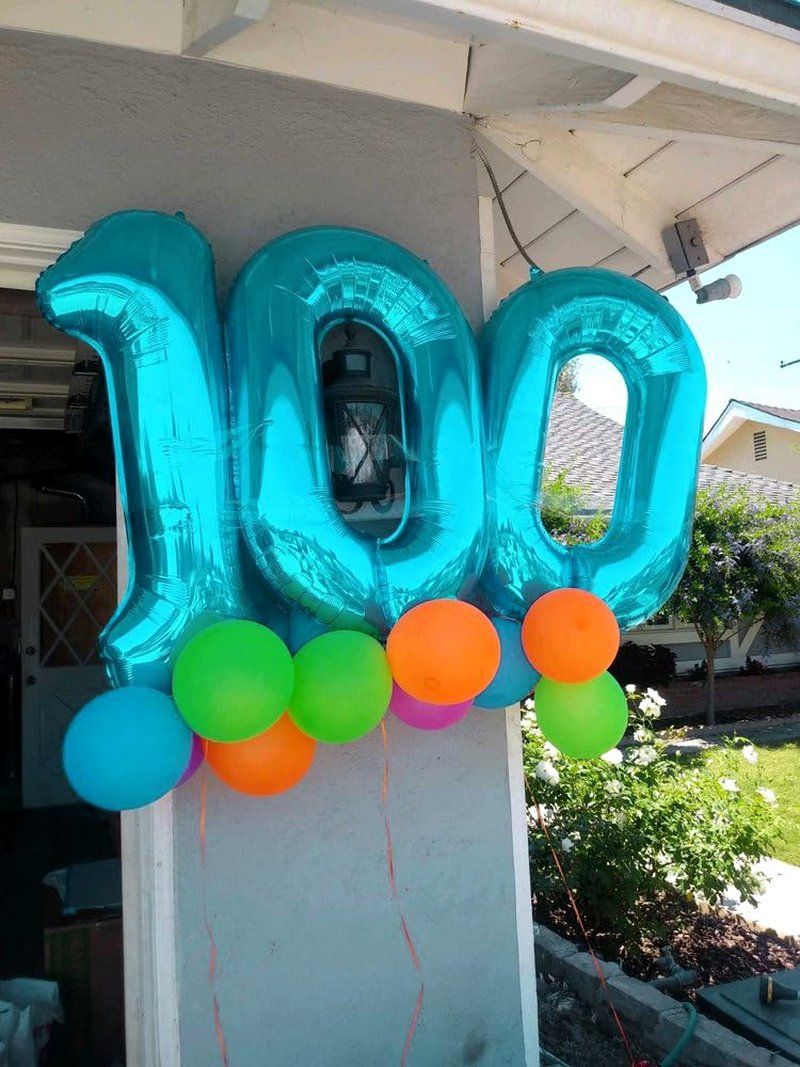 Light Blue Number 5 Balloon 40 Inch, 5th Birthday Party Decorations for Children, Giant 5 Foil Balloon for Party Supplies
