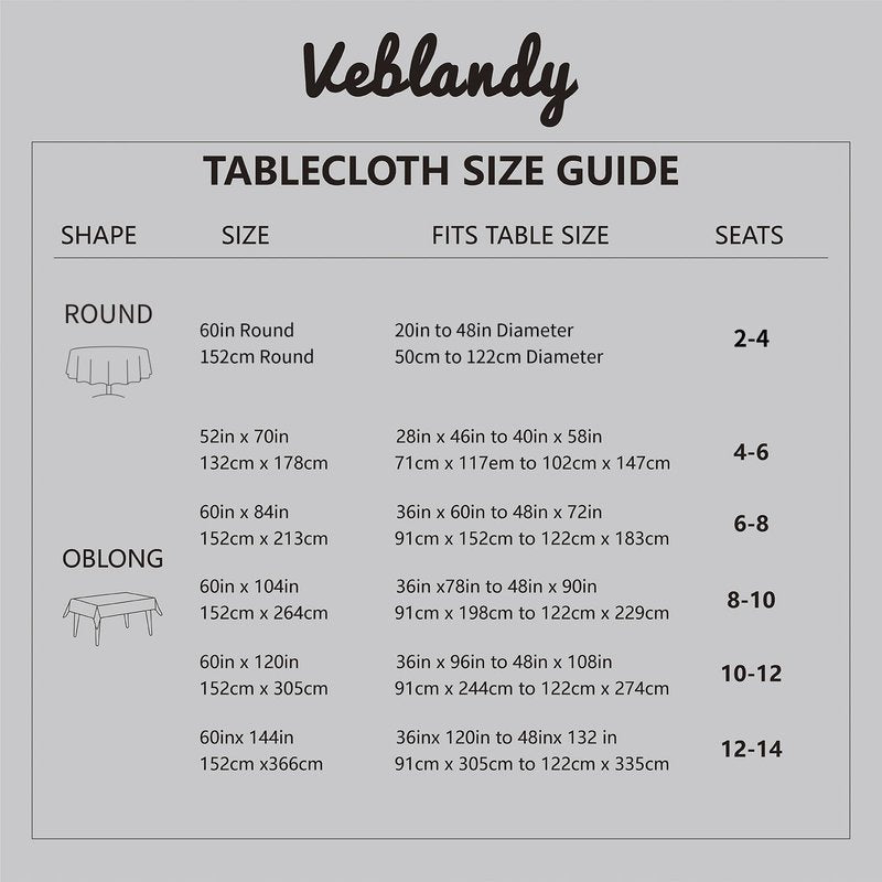 Veblandy Rectangle Tablecloth Linen Textured Waterproof & Stain Resistant Table Cloth Wrinkle Free Decorative Fabric Farmhouse Table Cover for Dining/Party/Buffet/Wedding, 60 x 84 Inch, Dark Grey
