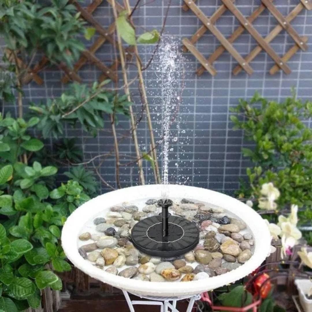 Solar Bird Bath Fountain Pump by 9V - 3.5W Free Standing Water Sprinkler with Solar Panel