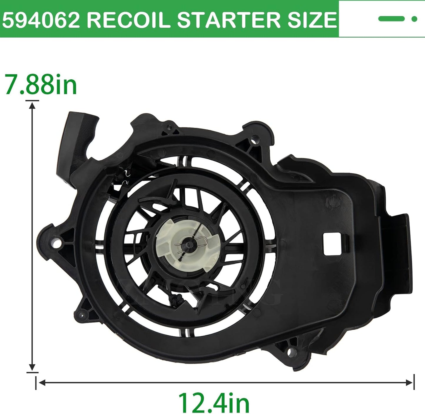ZMCYNG Recoil Starter Assembly - Fits 093J02, 103M02, 103M05, 104M02 Lawn Mowers | Black