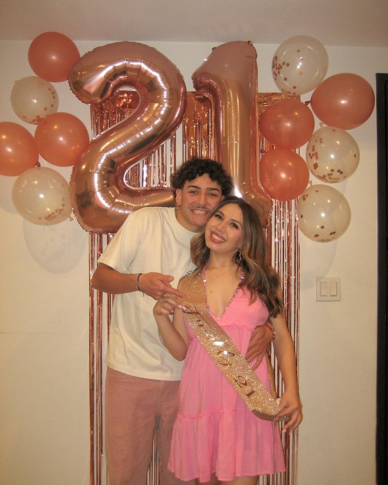 Rose Gold Number 21 Balloon 40 inch, 21 Number Balloons, 21st Birthday Decorations, 21 Year Old Women Men Rose Gold Party Supplies