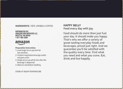 Happy Belly Light Roast Coffee Pods - Breakfast Blend for Keurig 2.0 | 24 Count
