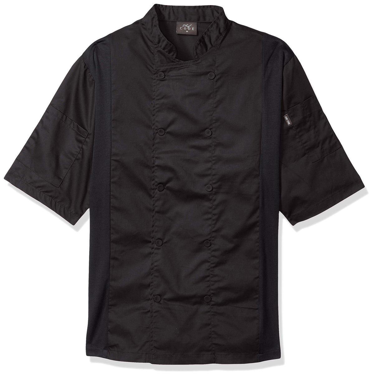 Chef Code Cool Breeze Side Vent Chef Coat (Charcoal, M)