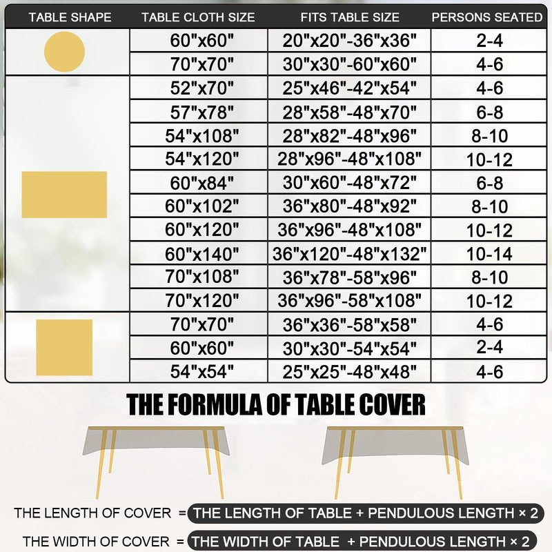 Smiry Rectangle Table Cloth, Waterproof Heavy Duty Vinyl Tablecloths, Wipeable Washable Table Cover for Kitchen and Dining Room (Stone Blue, 60" X 84")