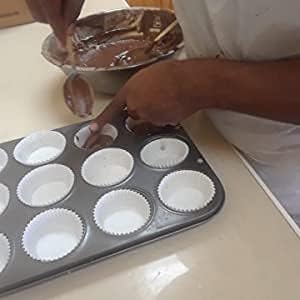 USA Made Cupcake Liners by [Brand Name] - 500 Non-Stick Fluted Baking Cups, Odorless & Quick-Release, 2'' x 1.25''