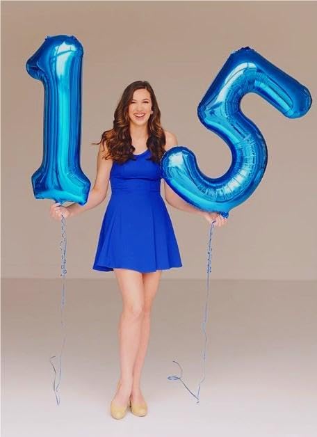 Jumbo Navy Blue Number 1 Balloon - 40 Inch Mylar Foil for 1st Birthday Party & Celebrations