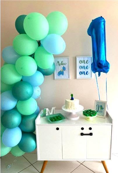 Jumbo Navy Blue Number 1 Balloon - 40 Inch Mylar Foil for 1st Birthday Party & Celebrations