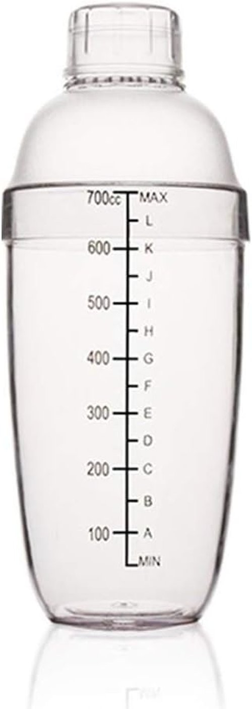 FEOOWV Cocktail Shaker - Handheld Drink Mixer for Boba Tea | Transparent 24 oz (700cc)