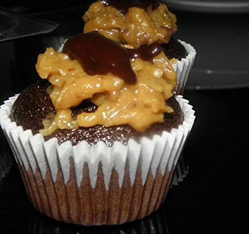 USA Made Cupcake Liners by [Brand Name] - 500 Non-Stick Fluted Baking Cups, Odorless & Quick-Release, 2'' x 1.25''