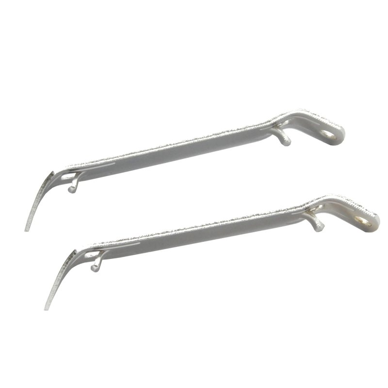 Chef Craft Select Durable Plated Iron Bottle Opener, 4.5 inches in length 2 piece set, Gray