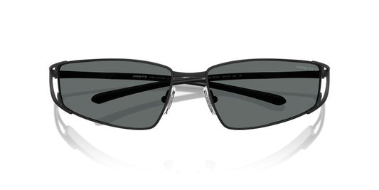 ARNETTE Man Sunglasses Matte Black Frame, Polar Grey Lenses, 64MM