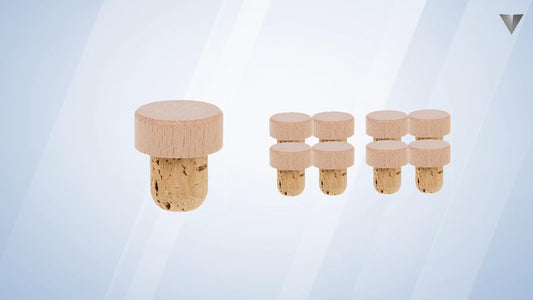 Wooden wine bottles, natural cork wine sealers, replace wine and Christmas parties, family gatherings, bars, and preserve the freshness of wine