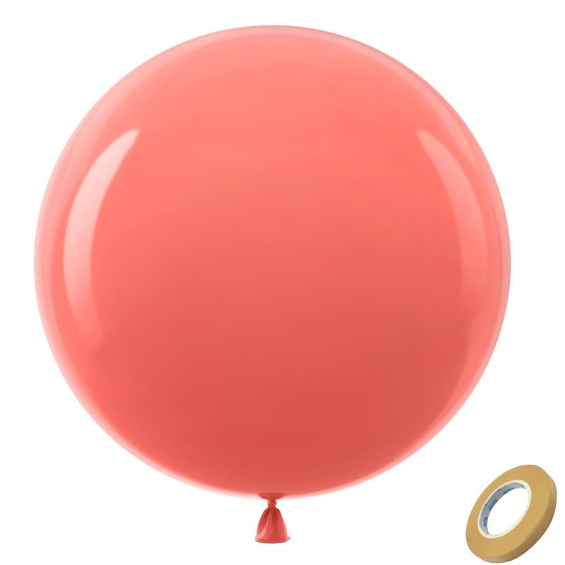 Bezente Dusty Pink Giant Balloons 36 Inch - 8 Pack Jumbo Pink Balloons Large Round Rose Pink Latex Balloons for Birthday Wedding Anniversary Bridal Shower Gender Reveal Boho Theme Party Decoration