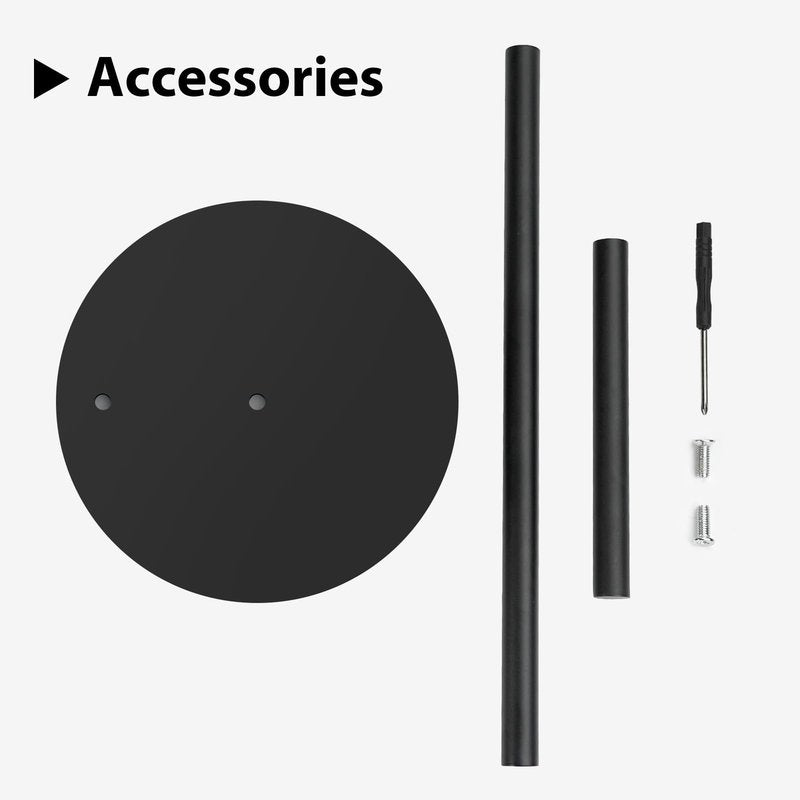 Paper Towel Holder, Standing Paper Roll Holder, Freestanding Paper Towel Holder with Weighted Base, Premium Stainless Steel Kitchen Roll Dispenser in Black