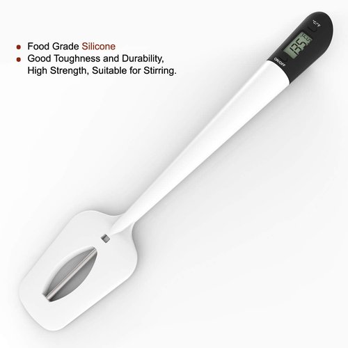 Efeng Digital Candy Thermometer Spatula Thermometer Meat Thermometer with Pot Clip & 9" Probe – Fast Instant Read Digital Food Thermometer for Candy Chocolate Jam Meat, BPA Free Silicon Frying
