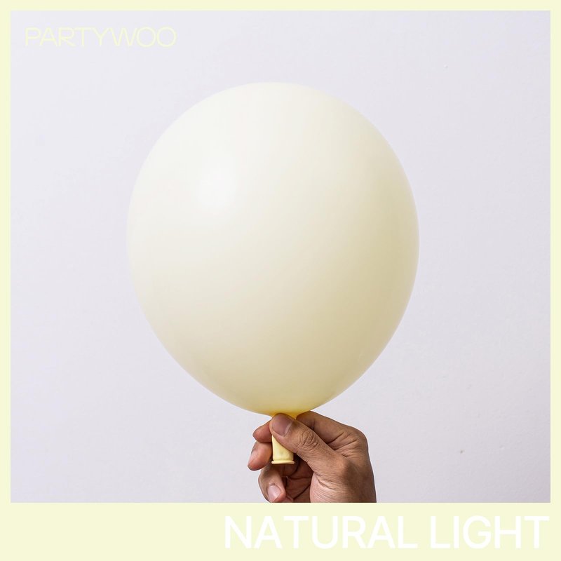 PartyWoo Pastel Yellow Balloons 100pcs 12 Inch Light Pale Yellow Latex Helium Balloons for Graduation Baby Shower Gender Reveal Easter Little Cutie Bee Birthday Summer Party Decorations Yellow-Q07