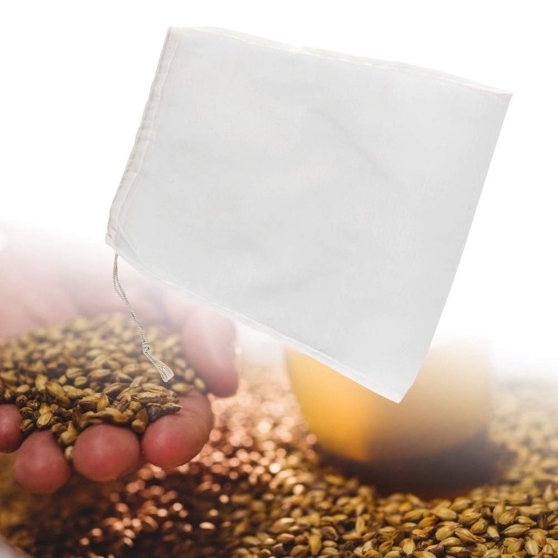 100 Mesh Food Grade Wine Filter Bag Reusable Home Brew Beer Making Extra Fine Extraction Sack Best for Straining Food Nut Milk Brewing Needs(28x45cm)