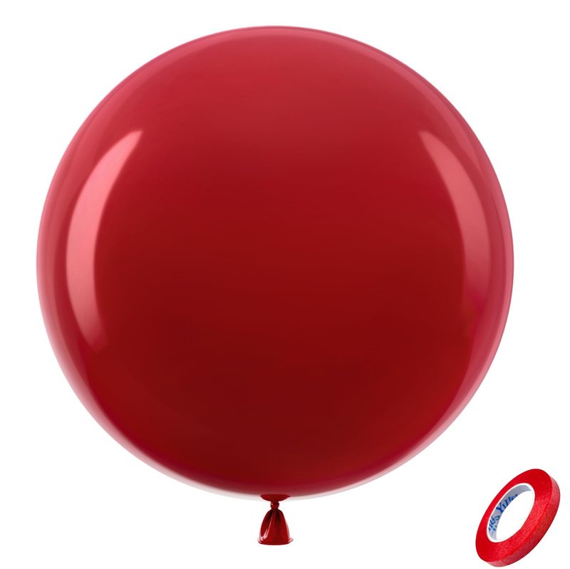 Bezente Burgundy Giant Balloons 36 Inch - 8 Pack Jumbo Dark Ruby Balloons Large Round Retro Wine Red Maroon Latex Balloons forThanksgiving New Years Casino Themed Cherry Party Decorations