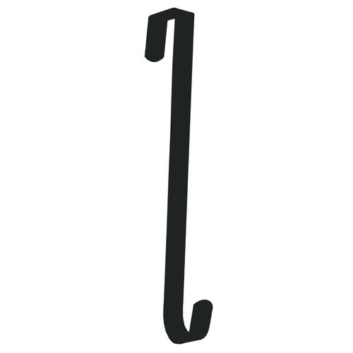 Dobar Over The Door Wreath Hanger - 11-Inch (Black)