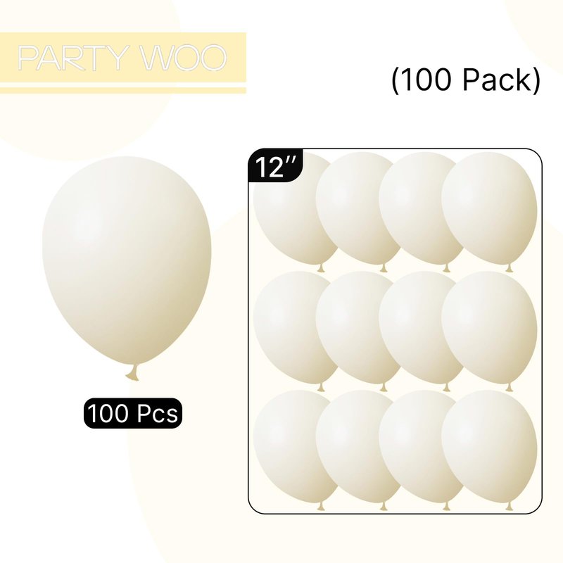 PartyWoo Pastel Yellow Balloons 100pcs 12 Inch Light Pale Yellow Latex Helium Balloons for Graduation Baby Shower Gender Reveal Easter Little Cutie Bee Birthday Summer Party Decorations Yellow-Q07