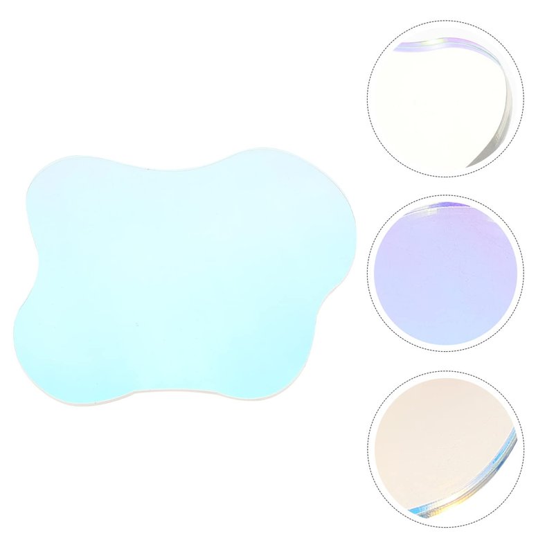 Acrylic Decorative Plate Coasters Irregular Clear Drink Coasters with Heat Insulation for Home Party Table Protection and Photography Prop