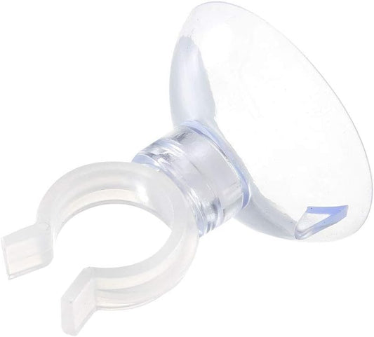 Uxcell Aquarium Suction Cup Clips - Airline Tube Holders for Fish Tanks | Clear 13mm, 6 Pcs