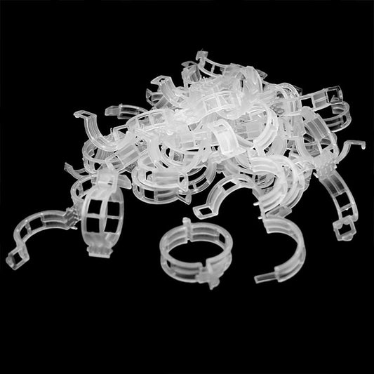 KINGLAKE Plant Support Clips - 200 Pcs Tomato Vine Trellis Clips for Healthy Upright Growth