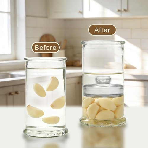 Fullgreat 4 Pack Fermentation Glass Weights with Handle for Large Wide Mouth Mason Jars, Dishwasher Safe