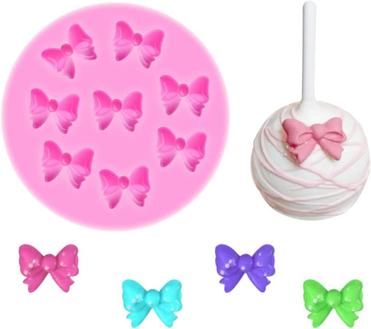 YunKo Silicone Fondant Molds - 8 Mini Bows for Cake Decorating | Chocolate & Candy Crafts