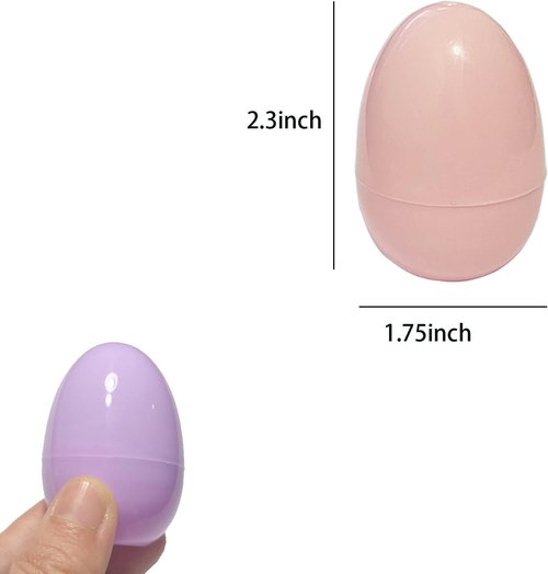 Higoala Pastel Color Easter Eggs， 48 Piece Colorful Plastic Easter Eggs，Plastic Eggs Fillable Empty for Gift Baskets or Egg Hunt