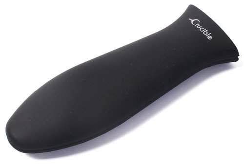 Crucible Cookware Silicone Hot Handle Holders (Large, Black)
