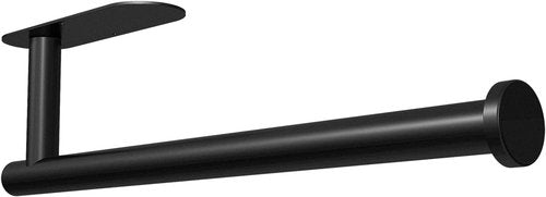 DEKAVA Under Cabinet Paper Towel Holder - Self-Adhesive SUS304 Stainless Steel Rack | 13 Inch Black