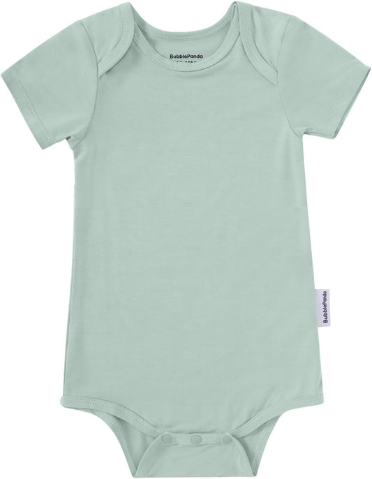 Okayinn BubblePanda Baby Onesie - Soft Rayon Bamboo Bodysuit for Boys & Girls | 0-24 Months Neutral