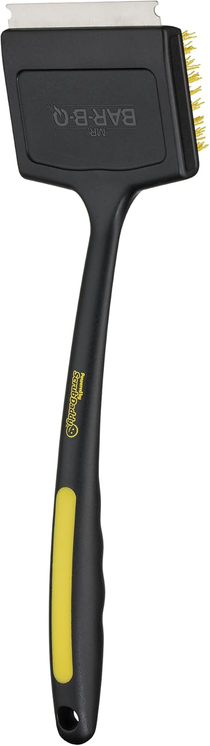 Mr. Bar-B-Q Oversized Grill Brush - Effortless Cleaning with Scrub Daddy Technology