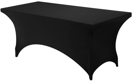 Utopia Kitchen Spandex Tablecloth 2 Pack [6FT, Bright Green] Tight, Fitted, Washable and Wrinkle Resistant Stretch Table Cloth Rectangle Cover for Trade Show, Weddings & Parties [72Lx30Wx30H Inch]