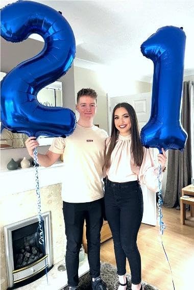 Jumbo Navy Blue Number 1 Balloon - 40 Inch Mylar Foil for 1st Birthday Party & Celebrations