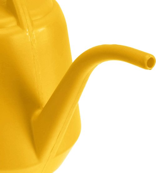 Fasmov 1-Gallon Plastic Watering Can - Durable Yellow Design for Easy Plant Care