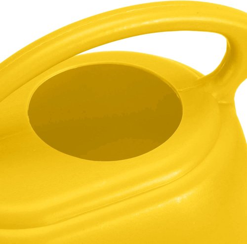 Fasmov 1-Gallon Plastic Watering Can - Durable Yellow Design for Easy Plant Care