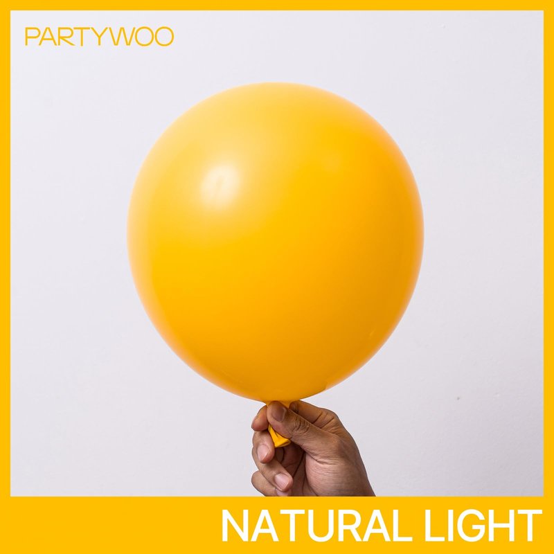 PartyWoo Mustard Yellow Balloons 100pcs Different Sizes of 36 18 12 10 5 Inch Yellow Fall Balloon Arch Kit for Birthday Engagement Baby Shower Bee Sunflower Little Cutie Party Decorations Yellow-Y10