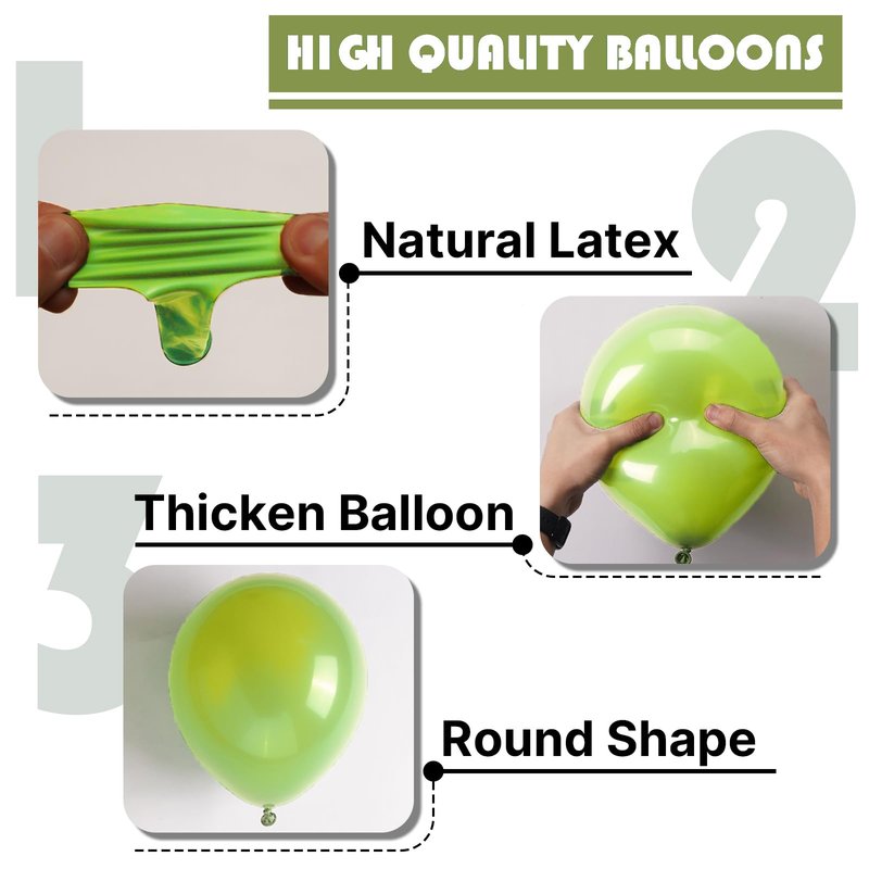 PartyWoo Lime Green Balloons 50 pcs 5 Inch Small Mini Neon Yellowish Light Green Latex Balloons for Graduation Halloween Safari Summer Weddings Baby Showers Birthday Party Decorations Green-Y6