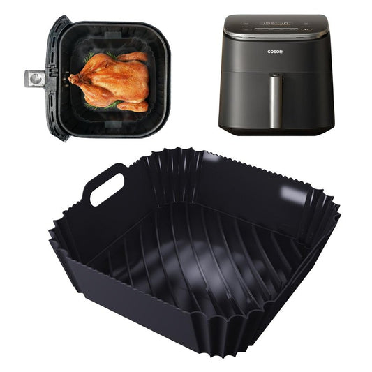 Silicone Air Fryer Liner Accessories for COSORI TurboBlaze 6Qt Air Fryer 9-in-1, Compact & Large 6-Qt, Fast Turbo Modes, Dishwasher Safe Airfryer Accessories Silicone Liners for CAF-DC601