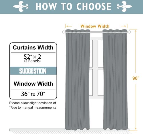 ChrisDowa Room Darkening Curtains - Thermal Insulated Blackout Panels, 90 Inches Long, Pink | 2-Panel Set